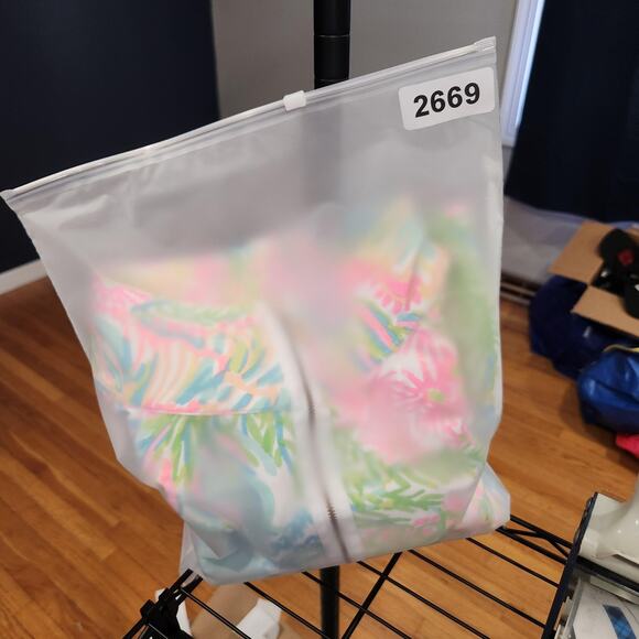 Lilly Pulitzer Skipper Popover Womens Small 1/2 Zip Coral UPF 50+ Sweatshirt - Picture 15 of 15